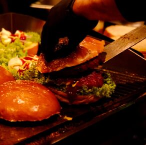 Burger Catering Zubereitung